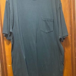 Army green Tshirt, super comfortable, looks great under. Cardigan